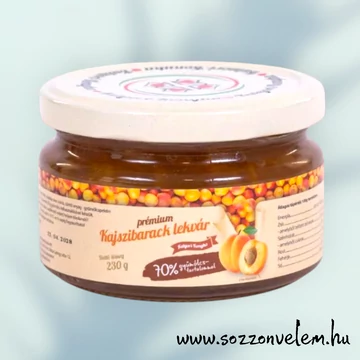 Kézműves prémium Kajszibaracklekvár 230g