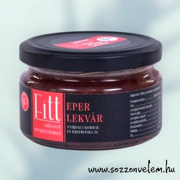 Kézműves Fitt eperlekvár 210g