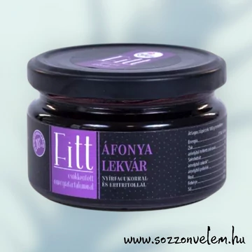 Prémium fitt (csökkentett energiatartalmú) Áfonya lekvár 210g