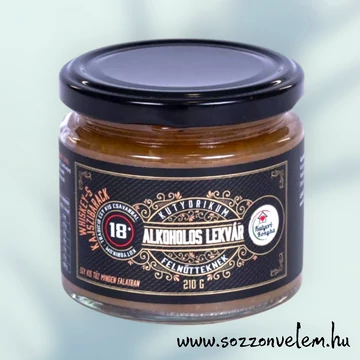 Whiskey-s kajszibarack alkoholos lekvár 210g 