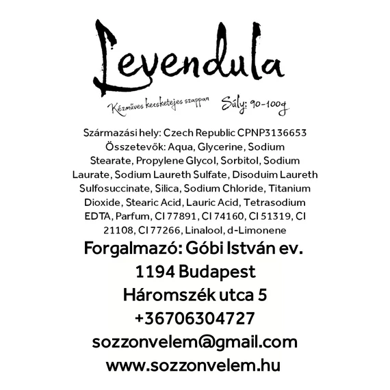 Kézműves kecsketejes szappan Levendula