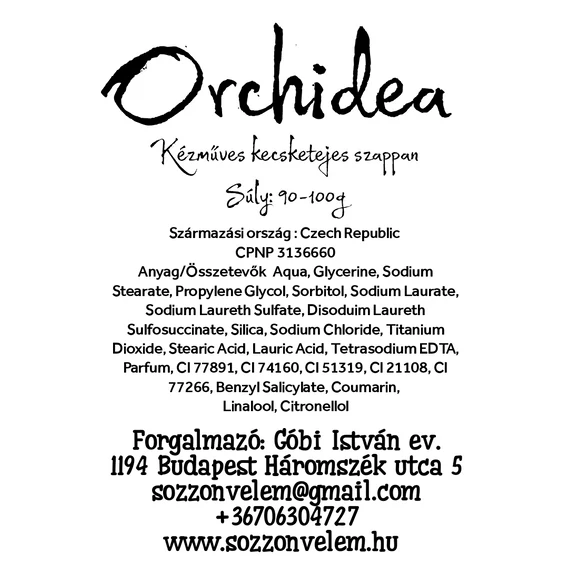 Kézműves kecsketejes szappan Orchidea 