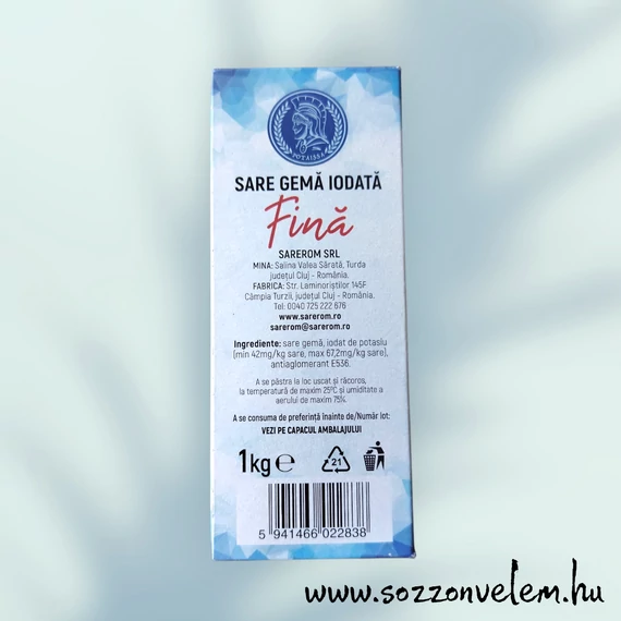 Tordai só Finom 1kg (Sare Turda Fina) 