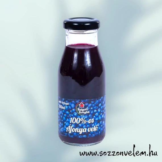100%-os Gyümölcsvelő 200ml Áfonya 