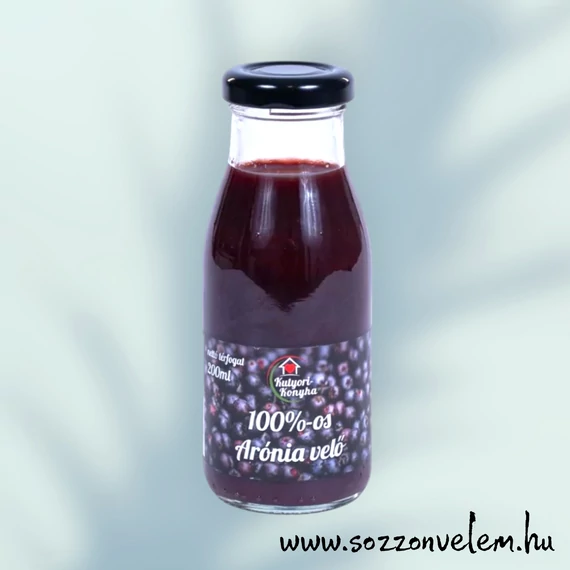 100%-os Gyümölcsvelő 200ml Arónia (Fekete berkenye) 