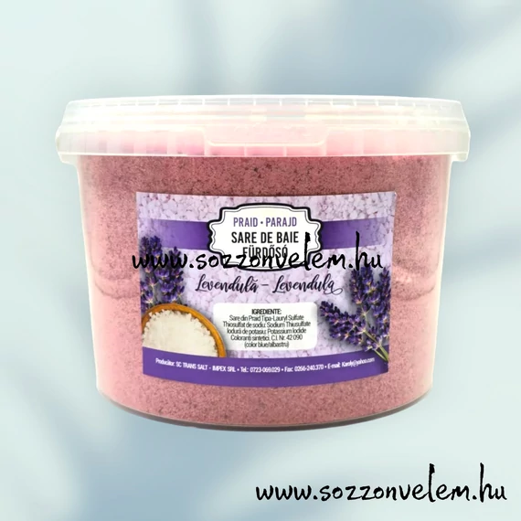 Parajdi fürdősó 5kg Levendulás 