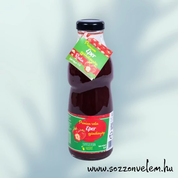 Prémium rostos Eper gyümölcsszörp 500ml