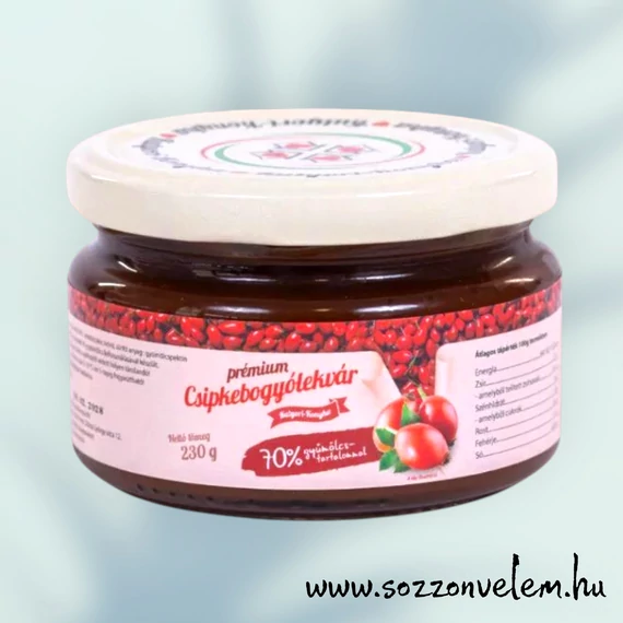 Kézműves prémium Csipkebogyólekvár 230g