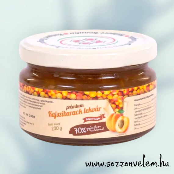 Kézműves prémium Kajszibaracklekvár 230g