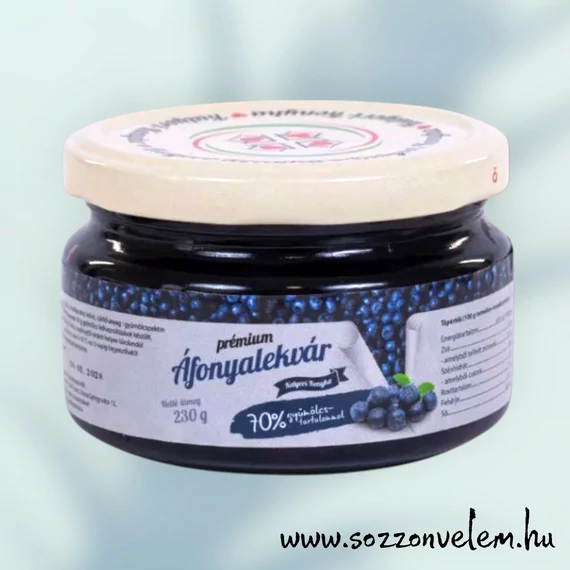 Kézműves prémium Áfonyalekvár 230g