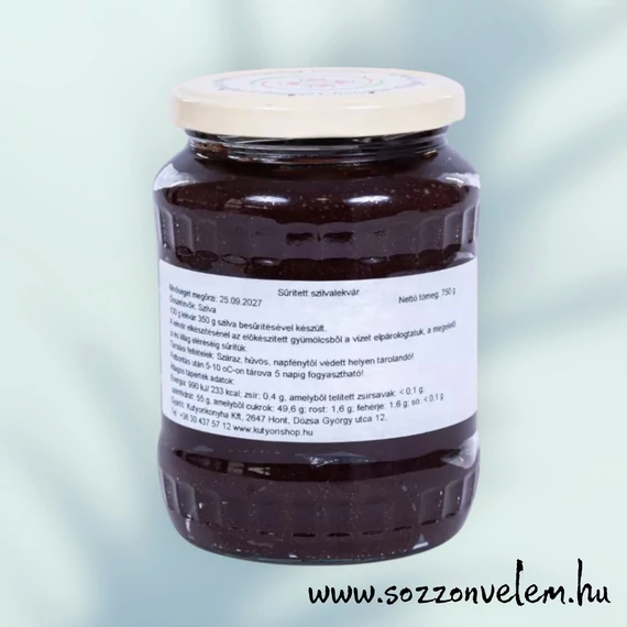 Házias lekvár Szilva 750g 