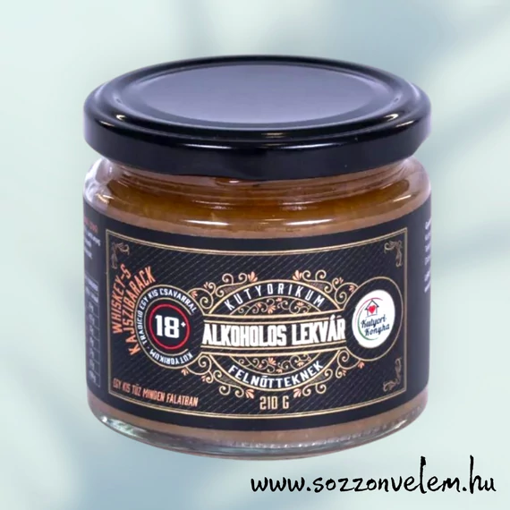 Whiskey-s kajszibarack alkoholos lekvár 210g 