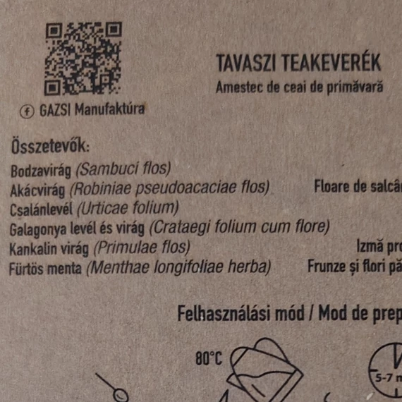 Gazsi Tavaszi erdélyi teakeverék 50g